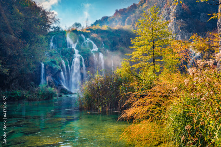 cascades et paysages du gard ensoleilles