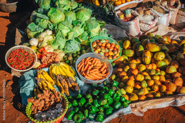 marche colore de fruits et legumes